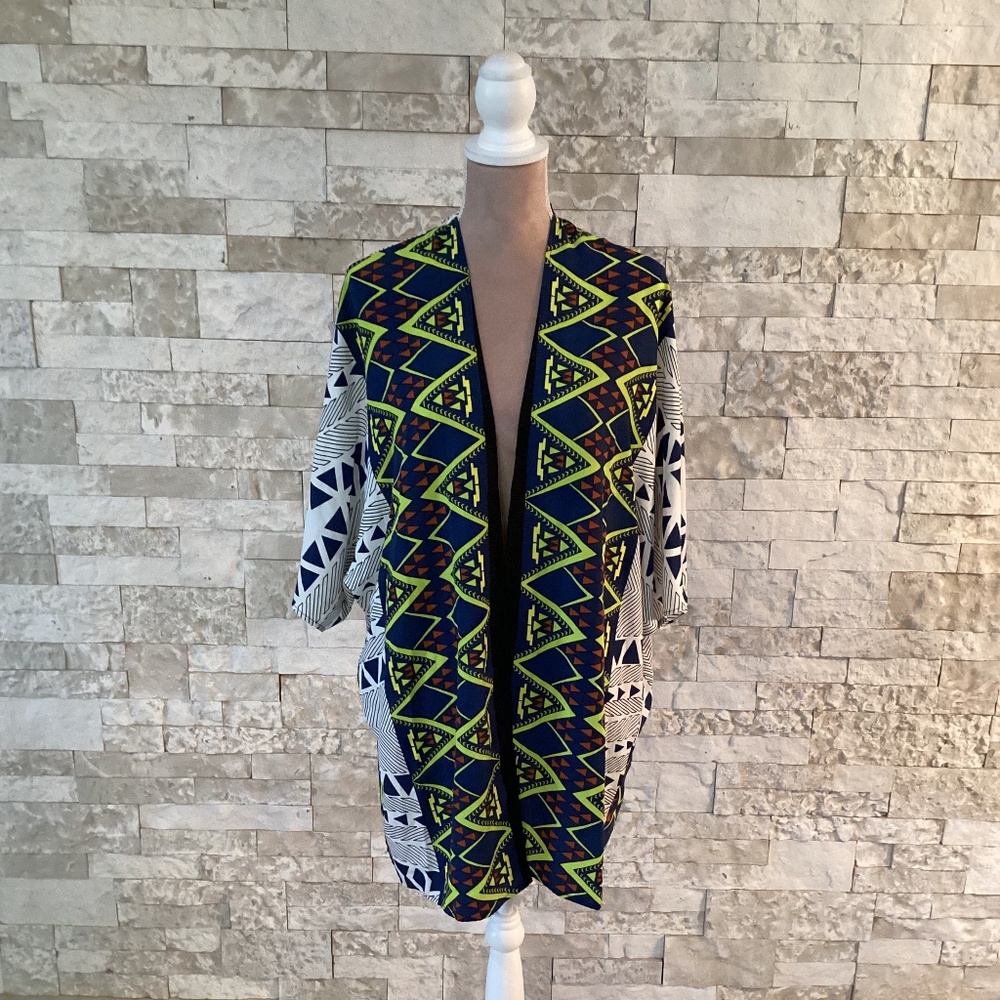 African Tribal Design Kimono Jacket By fab rik